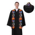 thumbnail image 4 of Zufioo Astronaut Cosmic Rainbow Print Graduation Shawl Ribbon, Graduation Ribbon for Male and Female Graduates-Flattened, 4 of 7