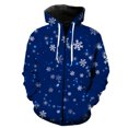 thumbnail image 1 of Sudadera con capucha y cremallera para hombre, con estampado de copos de nieve de invierno, divertida, de manga larga, estilo urbano, de gran tamaño, genial, gran oferta 2024, unisex, para primavera y, 1 of 6