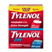Tylenol Extra Strength 100 Count. + Tylenol PM 100 Count.