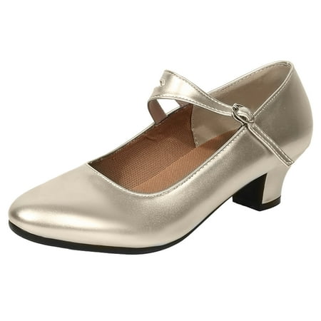 QYZEU Women Sandals Casual Wedge Shoes for Women Women Casual Shoes Fashionable New Pattern Simple and Solid Color Thick Heels Comfortable Shoes Gold 40