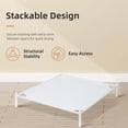 thumbnail image 5 of Sweater Drying Rack, Mesh Clothes Drying Rack, Stackable Laundry Drying Rack, Lay Flat Dryer for Delicates, Portable Dry Rack for Indoor or Outdoor, White, 1-Pack, 5 of 7
