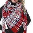 thumbnail image 3 of Bufanda de manta de invierno cálida y acogedora para mujer, elegante, suave, gruesa, a cuadros, bufandas gigantes, capa de chal, 3 of 7