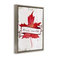 thumbnail image 3 of Stupell Industries True North Maple Leaf Brown Framed Floater Canvas Wall Art design by Lil' Rue, 31 x 25, 3 of 9