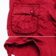 thumbnail image 5 of NIEWTR Men's Cargo Shorts Elastic Waist Relaxed Fit Cotton Casual Outdoor Lightweight Work Shorts Multi-Pockets(Red,31), 5 of 7