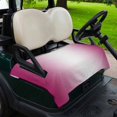 thumbnail image 2 of Golf Cart Seat Covers for 2 Seater,Rose Red Ombre Microfiber Cart Seat Towel Blanket,Pink White Gradient Modern Abstract Art Absorbent Breathable NonSlip Bench Seats Protector for Golf Course 51"x31", 2 of 9