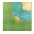 thumbnail image 2 of bedienty Plastic Building Bricks Baseplate Base Plate Board Platform Miniature Replacement Parts Presents Party Favors Accessories Grass Type 2 1Set, 2 of 6