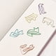 thumbnail image 5 of Clip de papel de papelería de oficina de forma linda de dibujos animados multicolor de moda delicada, 5 of 8
