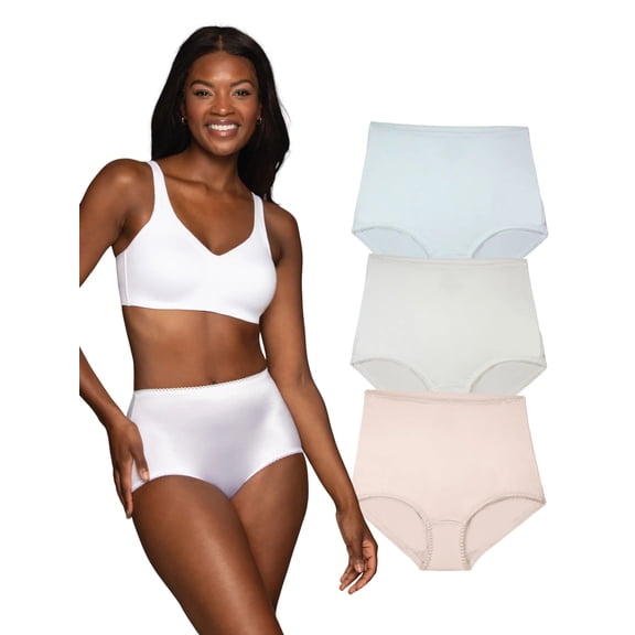 Vanity Fair Radiant Women's Underwear - Undershaper Panties, High Waist, Light Control Shaping, 3-Pack, Sizes S-5XL