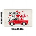 BNisBM, Valentine's Day Home Love Door Mat Absorbent Non Living Room