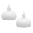 thumbnail image 2 of Miangastore 2pcs Waterproof Floating Candles LED Lights Candle Lamp for Wedding Party Decoration (White), 2 of 8