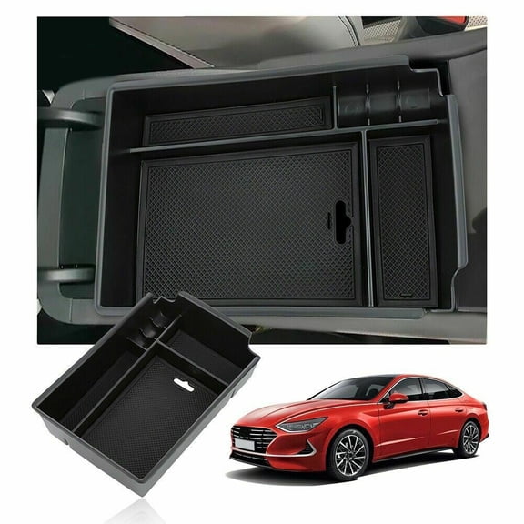 Rooha Center Console Armrest Box Storage Box Car Console Storage Organizer Tray Box Armrest Box For Hyundai Sonata 2021