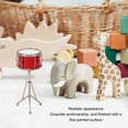 thumbnail image 4 of Snare Drum Set, Copper Texture Exquisite Craft Miniature Snare Drum  for Bedside Table, 4 of 8