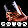 thumbnail image 3 of LANNEY Whiskey Glasses Set of 4, 11 OZ Rocks Glasses for Men, Crystal Old Fashioned Whiskey Glass for Drinking Scotch Bourbon Cocktail Cognac Vodka Rum Liquor, Perfect Gift for Father's Day Home Bar, 3 of 8