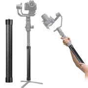 350mm Carbon Fiber Extension Monopod Pole for DJI Ronin S SC RSC2 Zhiyun Camera Gimbal Stabilizer Accessories，Extendable Rod Handheld Gimbal Handle Grip