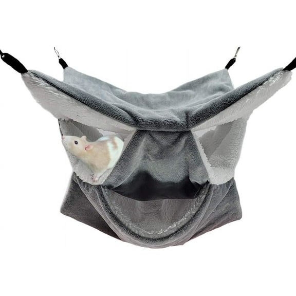 Hamster Rodent Hammock Hanging Bed Ferret Sleeping Comfortable Nest with Layers of Geometric Maze for Small Animals Rat Hamster Squirrel for Play and Sleep
