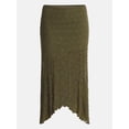 thumbnail image 5 of No Boundaries Asymmetrical Lace Midi Skirt, Women's XXS-XXL, 5 of 5