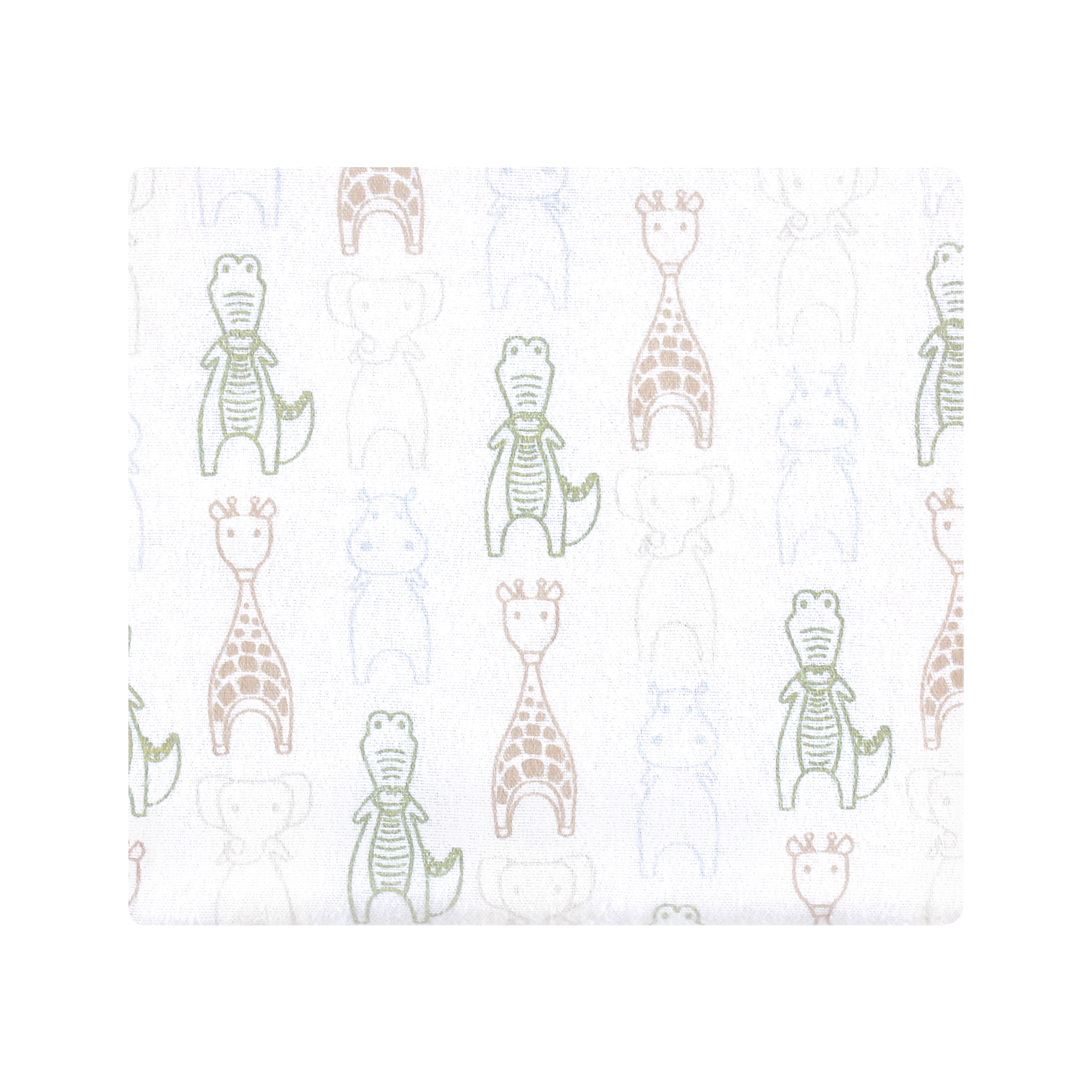 Hudson Baby Cotton Flannel Receiving Blankets 7-Pack Bundle, Modern Safari Friends , One Size