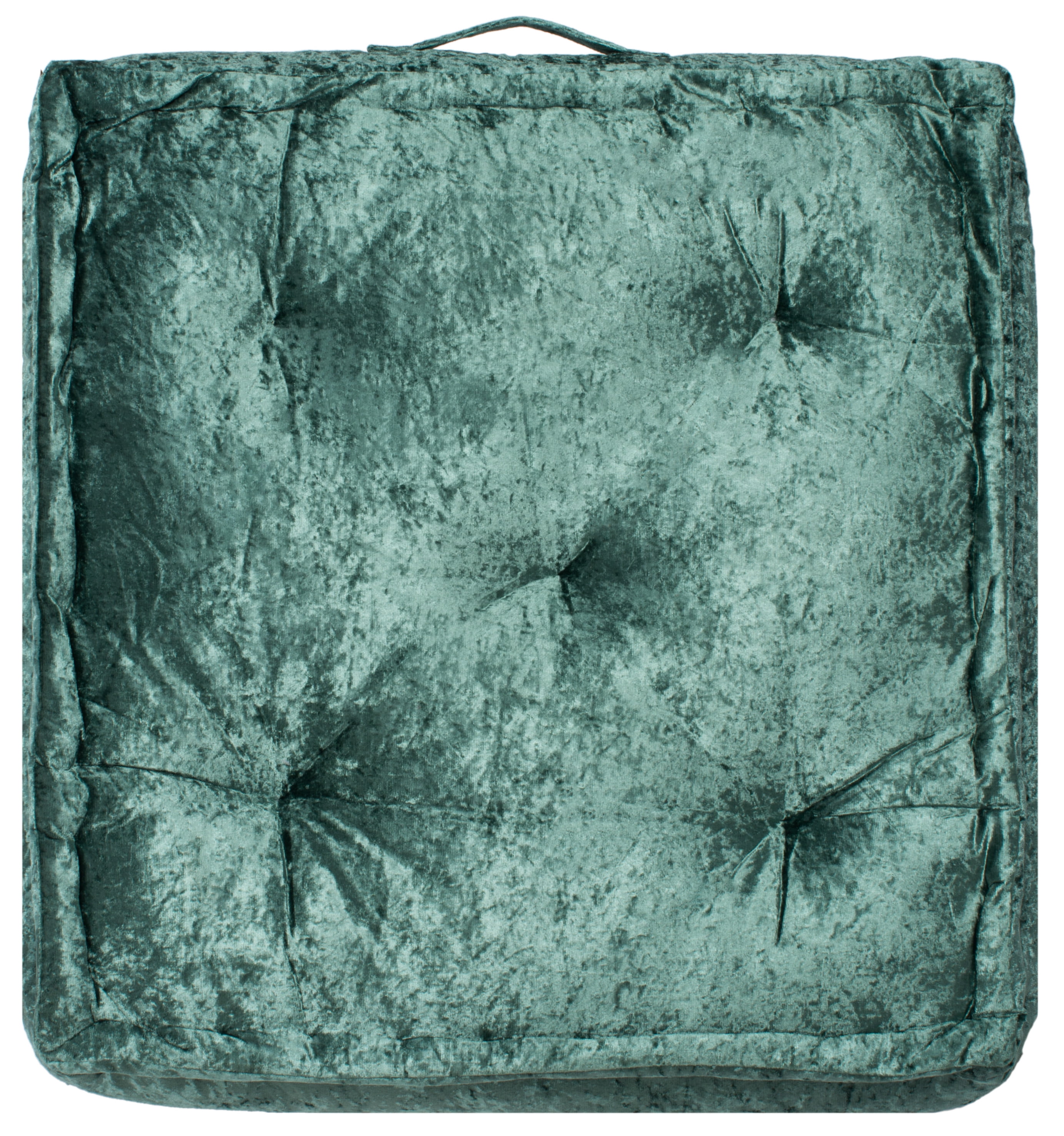 SAFAVIEH Belia Solid Floor Pillow, 25" x 25", Green