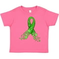 thumbnail image 3 of Inktastic Mental Health Awareness Ribbon with Green Hearts Boys or Girls Toddler T-Shirt, 3 of 5