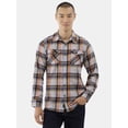 thumbnail image 3 of Burnside Men's Modern Fit Plaid Flannel Shirt with Long Sleeves, Sizes S-2XL, 3 of 5