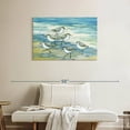thumbnail image 2 of Elephant Stock Surfside Sandpipers Wall Art - Horizontal Canvas Wall Art - Living Room Wall Decor - Animal Canvas - Yellow And Blue Decor By Paul Brent - 36" x 24", 2 of 4