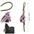 thumbnail image 2 of Unique Bargains 1 Pc Handbag Charm PU Leather Flower Bag Charm Purple, 2 of 5