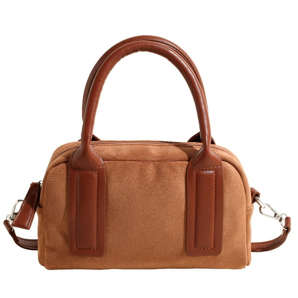 Bolso Bandolera Otoño Invierno Ante Vintage Boston Pillow Bag (marrón)