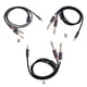 thumbnail image 3 of Injueey Cable de audio tejido de algodón neto adaptador antioxidante alambre carcasa de aleación de aluminio Cables de audio/vídeo  1M, 3 of 5
