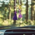 thumbnail image 6 of DELESYS Hanging Car Charm Car Mirror Hanging Accessories, Tassels Rear View Mirror Accessories Car Hanging Ornament, Cute Car Accessories for Women/Men, 6 of 6