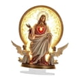 thumbnail image 4 of Elodie 2D Christmas Scene Decor Acrylic Tabletop Sign Creative Artwork Desktop Ornament jesus, 4 of 5