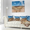 thumbnail image 2 of Designart Valley of Fire Landscape Panorama - Landscape Printed Throw Pillow - 16x16, 2 of 4