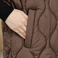 thumbnail image 7 of HTNBO Women Puffer Vest Sleeveless Hooded Quilted Vest Lightweight Stand-up Collar Winter Padded Gilet Outerwear, 7 of 7