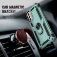thumbnail image 6 of Compatible with Motorola Moto G Stylus 5G 2022 Case Built-in 360 Ring Holder Kickstand, Extreme Protection Military Armor Magnetic Car Dual Layer Protective Heavy Duty Phone Cover,Darkgreen, 6 of 8