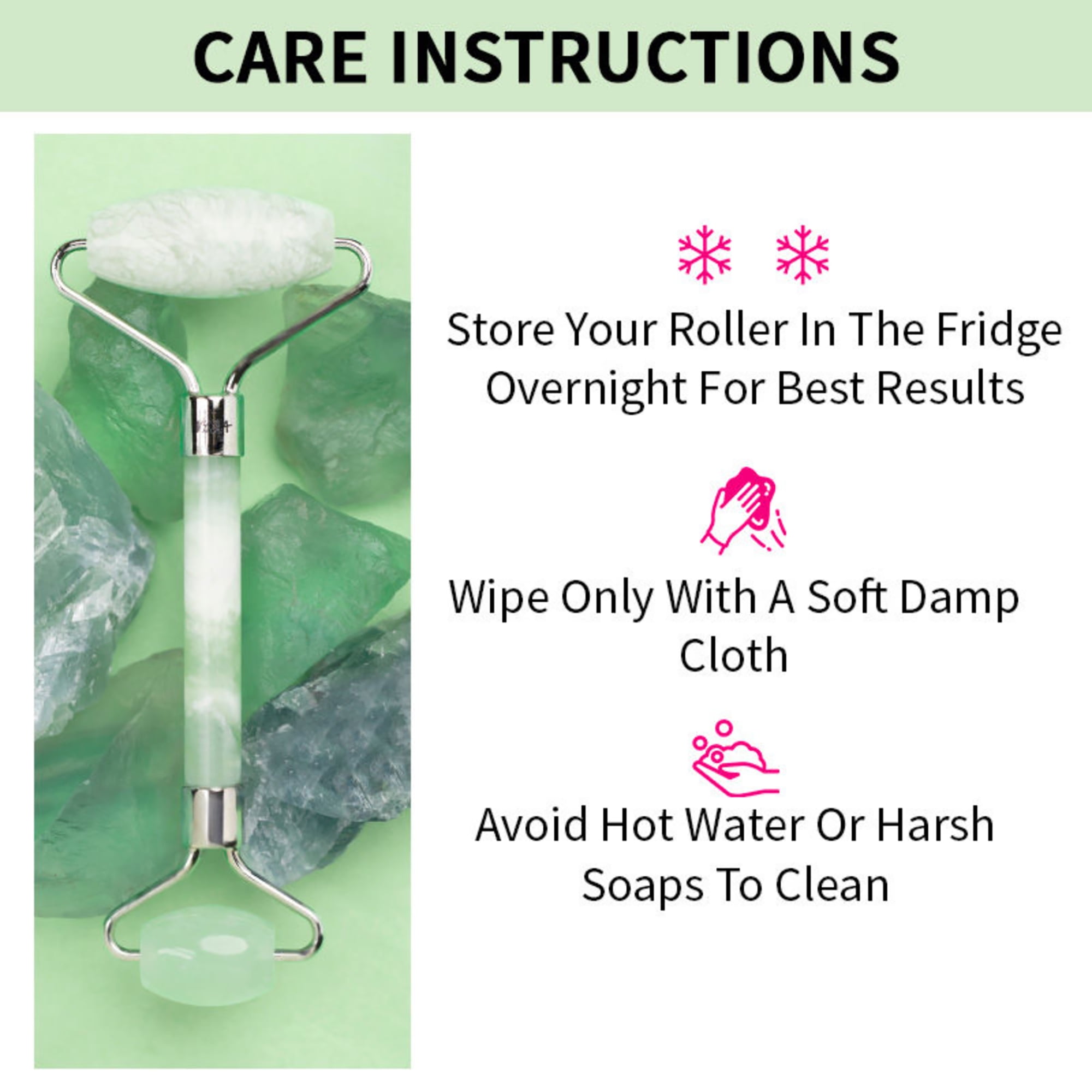 NYKAA Face Massage Rollers Green Jade 1pc