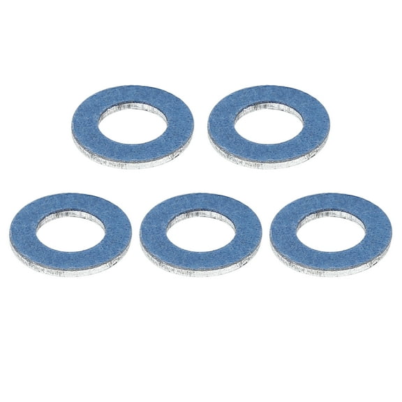 5pcs Durable M12 Blue Oil Drain Plug Gaskets Replacement for Toyota 90430-12031