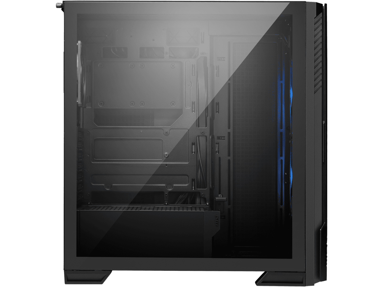 MSI MPG Velox 300R Airflow PZ - Mid-Tower Gaming PC Case - Tempered Glass Side Panel - 2 x 160 mm Dual Layer Blades Fans - Liquid Cooling Support up to 360mm Radiator - Mesh Panel for Airflow