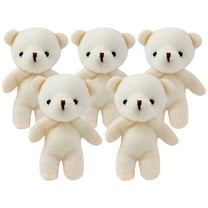 5 Pcs Mini Bear Tiny Bears Toys for Girls Doll Gifts Christmas Decor Home Stuffed Animal Plush Child