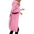 thumbnail image 1 of WEAIXIMIUNG Crewneck Sweatshirts Graphic Coat for Womens Hoodies Coat Fall Winter Warm Pockets Drawstring Zipper Open Thin Hooded Jackets Long Cardigans Tops Outwear, 1 of 7