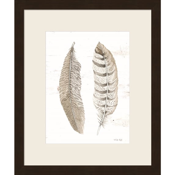 Great Art Now Feather II by Cindy Jacobs, Framed Wall Art, 15.25W x 18.25H