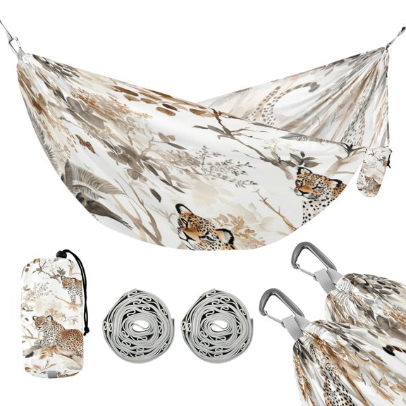 Hammock Camping Hammock Nylon Portable Hammock Travel Camping Hammock Tree Leopard