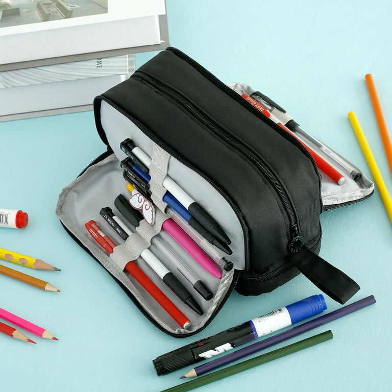 Home Times Pencil Case Pencil Pouch Can Expand Pencil Bag Big Capacity Pencil Bag Large Storage Pouch Pencil Case Aesthetic Pencil Case for Students