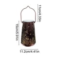 thumbnail image 3 of Garden Ironwork Hollow Solar Hanging Lamp Outdoor Waterproof Projection Lamp Garden Lamp, 3 of 6
