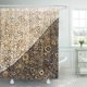 thumbnail image 1 of ABPHQTO Gabinete de borde artístico con salpicaduras de oro de media madera abstracta, cortina de ducha de dibujo creativo, cortina de baño, 165x180 cm ABPHQTO PKNMT66x72Shower-12385, 1 of 2