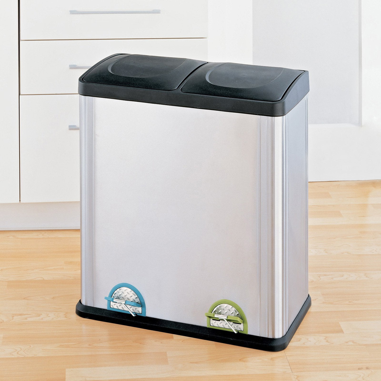 Neu Home 16Gallon 2Section Recycle Bin
