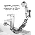 thumbnail image 2 of Inteprter Grifo Cabezal de ducha Boquilla de pulverización montada ajustable Lavabo de baño Extensión del grifo Pulverizador de bañera con Juegos de accesorios de baño No.03, 2 of 6