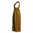thumbnail image 5 of Bintarealwax Women’s Vest Dresses African Kente Print Sleeveless Elastic Waist Front Open Slit Long Dresses WY11071, 5 of 5