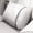 White, variant on Ergonomic Car Lumbar Support Pillow - S-Curve Napa Leather Cushion for Neck, Waist & Back Comfort, All-Season Breathable Design
