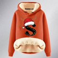 thumbnail image 4 of WILLBEST Sudadera con Capucha para Mujer, con Estampado de Letras Navideñas, de Lana Gruesa, Cálida para El Invierno Mediana, 4 of 4