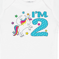 thumbnail image 4 of Inktastic I'm Two- Unicorn Second Birthday Boys or Girls Baby Bodysuit, 4 of 5