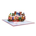 thumbnail image 1 of Tarjetas 3D creativas de varios tipos, pegatinas de decoración navideña, tarjetas de felicitación de Año Nuevo cortadas con láser, 1 of 4